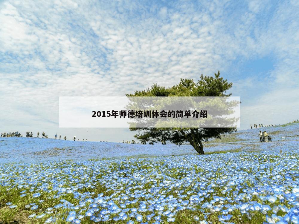 2015年师德培训体会的简单介绍